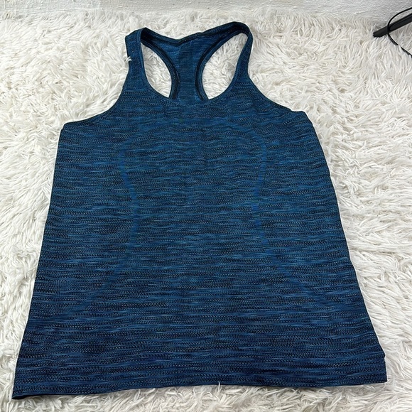 Lululemon Swiftly Tech Tank Blue Black - Picture 1 of 4